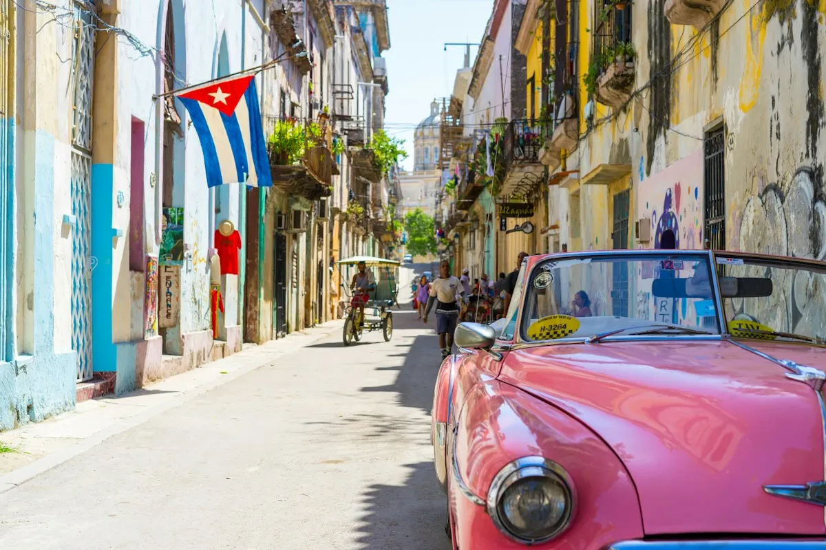 Calle colonial de La Habana, Cuba